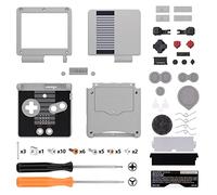 eXtremeRate Cover Custodia Tasti Ricambio per Gameboy Advance SP,Scocca Pulsanti Kit per GBA SP Console-Compatibile con IPS&Standard LCD(NON Include Console&IPS Schermo)-Stile NES