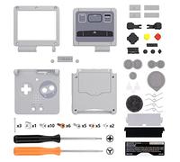 eXtremeRate Cover Custodia Tasti Ricambio per Gameboy Advance SP,Scocca Pulsanti Kit per GBA SP Console-Compatibile con IPS&Standard LCD(NON Include Console&IPS Schermo)-Stile SFC SNES Classic EU