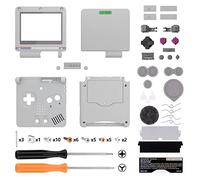 eXtremeRate Cover Custodia Tasti Ricambio per Gameboy Advance SP,Scocca Pulsanti Kit per GBA SP Console-Compatibile con IPS&Standard LCD(NON Include Console&IPS Schermo)-Stile Classic 1989 GB DMG-01