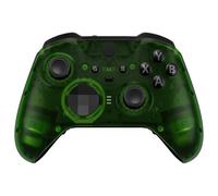 eXtremeRate Cover Frontale per Xbox Elite Series 2 Controller Model 1797,Custodia Scocca Ricambio per Xbox Elite Series 2 Core Joystick con 2 Anelli,Senza Controller-Trasparente Verde