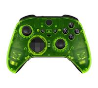 eXtremeRate Cover Frontale per Xbox Elite Series 2 Controller Model 1797,Custodia Scocca Ricambio per Xbox Elite Series 2 Core Joystick con 2 Anelli,Senza Controller-Trasparente Verde Limone