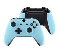 eXtremeRate Cover Grip per Xbox One S X Controller Model 1708,Custodia Frontale Case Scocca Copertura Impugnatura Shell Ricambio per Xbox One S X Joystick-Celeste