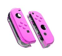 eXtremeRate Cover Joycon Scocca Controller Grip Custodia Case Tasti DIY Ricambio per Nintendo Switch/OLED Joystick con Kit di Pulsanti,Non Include Joycon-Rosa Cromo