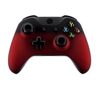 eXtremeRate Cover Joystick per Xbox One S X Controller,Custodia Copertura Frontale Scocca Guscio Ricambio per Xbox One S X Controller Model 1708-Rosso Nero