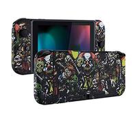 eXtremeRate Cover per Nintendo Switch,Custodia Tasti Pulsanti Kit per Joycon,Scocca Shell Grip DIY Ricambio per Console,Senza Controller-Party Pauroso