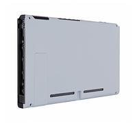 eXtremeRate Cover Posteriore Custodia Scocca DIY Case Ricambio per Nintendo Switch Console con Supporto Kickstand(Senza Console)-Grigio Ardesia Chiaro