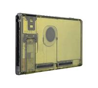 eXtremeRate Cover Posteriore Scocca Ricambio per Nintendo Switch Console,Custodia DIY Shell Case Supporto Kickstand per Nintendo Switch(NON Include Console)-Trasparente Ambra
