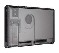 eXtremeRate Cover Posteriore Scocca Ricambio per Nintendo Switch Console,Custodia DIY Shell Case Supporto Kickstand per Nintendo Switch(NON Include Console)-Trasparente Nero