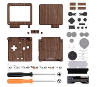 eXtremeRate Cover Pulsanti Scocca Ricambio per Gameboy Advance SP,Custodia Tasti Kit per GBA SP Console-Compatibile con IPS&Standard LCD(NON Include Console&IPS Schermo)-Venatura del Legno