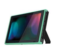 eXtremeRate Cover Scocca Frontale Ricambio per Nintendo Switch Console Cornice Anteriore Shell DIY Ricambio per Nintendo Switch con Tasti Accensione Pulsante Volume Su Giù-Menta Verde