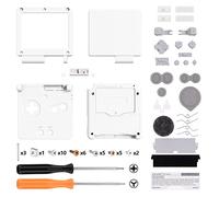 eXtremeRate Cover Scocca Ricambio per Gameboy Advance SP,Custodia Tasti Pulsanti Kit per GBA SP Console-Compatibile con IPS&Standard LCD(NON Include Console&IPS Schermo)-Bianco