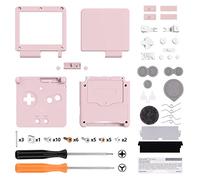 eXtremeRate Cover Scocca Ricambio per Gameboy Advance SP,Custodia Tasti Pulsanti Kit per GBA SP Console-Compatibile con IPS&Standard LCD(NON Include Console&IPS Schermo)-Rosa