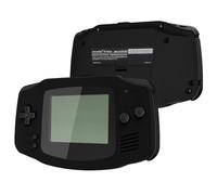 eXtremeRate Cover Scocca Tasti Custodia Pulsanti Shell Ricambio per Gameboy Advance GBA Console-Compatibile con IPS & Standard LCD-NON Include Console&IPS Schermo(Nero&Nero)