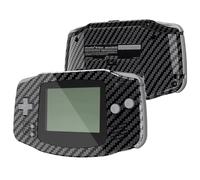 eXtremeRate Cover Tasti Custodia Scocca Pulsanti Shell Ricambio per Gameboy Advance GBA Console-Compatibile con IPS & Standard LCD-NON Include Console&IPS Schermo(Fibra di Carbonio Grafite)