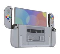 eXtremeRate Cover Tasti Kit per Switch 2, Custodia Frontale Posteriore Console Ricambio DIY, Accessori per Nintendo Switch 2,Senza Joycon e Console -Stile SFC Snes Classic EU