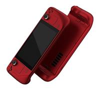 eXtremeRate Cover Tasti per Steam Deck LCD,Custodia Frontale Posteriore Pulsanti Shell DIY Ricambio per Steam Deck LCD Console,Senza Console-Rosso Scarlatto
