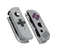 eXtremeRate Cover Tasti Scocca Pulsanti Custodia Shell Case DIY Ricambio per Nintendo Switch/Switch OLED Joycon,D-pad Versione,NON Include Joycon-Stile Classic 1989 GB DMG-01