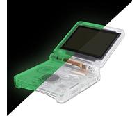 eXtremeRate Cover Tasti Scocca Ricambio per Gameboy Advance SP,Custodia Pulsanti Kit per GBA SP Console-Compatibile con IPS&Standard LCD(NON Include Console&IPS Schermo)-Bianco Illuminare