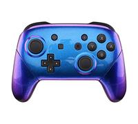 eXtremeRate Custodia Cover Grip Case Guscio Joystick Scocca Ricambio per Nintendo Switch Pro Controller-Controller Non Incluso(Camaleonte Viola Blu)