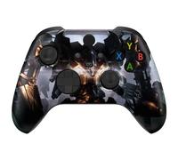 eXtremeRate Custodia Cover per Xbox Series X S Controller Joystick,Scocca Copertura Frontale Shell Ricambio per Xbox Core Controller Wireless Model 1914-Mercenario Corazzato