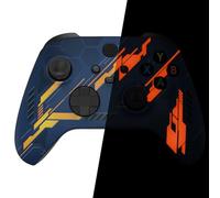 eXtremeRate Custodia Cover per Xbox Series X S Controller,Shell Scocca Copertura Frontale Ricambio per Xbox Series X S Joystick Model 1914-Mecha Illumina nel Buio