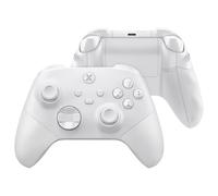 eXtremeRate Custodia Tasti Ricambio per Xbox Series X S Controller,Cover Gomma Impugnatura Trigger Stop,ASR Versione Scocca Frontale Posteriore per Xbox Series S Joystick Model 1914-Bianco