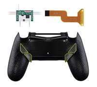eXtremeRate Dawn Remap Kit Programmabile per ps4 Joystick,Cover&4 Tasti Posteriori Aggiuntivi Back Button per ps4 Controller JDM-040/050/055-Nero Antiscivolo