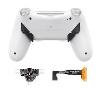 eXtremeRate DAWN Type-C Versione Remap Kit per ps4 Slim Pro Controller JDM-040/050/055,6 Profili 4 Tasti Aggiuntivi Cover Posteriore per ps4 Joystick(Senza Controller)-Bianco