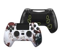 eXtremeRate DECADE Torneo Aggiornamento Kit per ps4 Controller CUH-ZCT2(Non Controller), Cover Shell&Tasti Posteriori&Trigger Stop, Accessori per ps4 Joystick JDM-040/050/055, Zombie