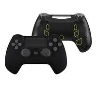 eXtremeRate DECADE Torneo Aggiornamento Kit per ps4 Controller CUH-ZCT2(Non Controller), Cover Shell&Tasti Posteriori&Trigger Stop, Accessori per ps4 Joystick JDM-040/050/055, Nero