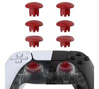 eXtremeRate Edge Sticks Analogici Scambiabili per ps5 Controller,Levette Analogiche Intercambiabili per Joystick,Thumbstick Ricambio per ps4 PRO Slim Joypad-Carminio