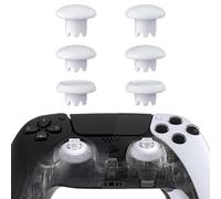 eXtremeRate Edge Sticks Analogici Scambiabili per ps5 Controller,Levette Analogiche Intercambiabili per Joystick,Thumbstick Ricambio per ps4 PRO Slim Joypad-Robot Bianco