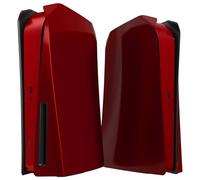 eXtremeRate eXcover Copertura per ps5 Console Disc Edition,Cover Coperchio Custodia Placca Shell Ricambio per ps5 Console Standard Versione-Rosso