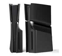 eXtremeRate eXcover Copertura Ricambio Compatibile con ps5 Slim Console Disc Edition, Cover Coperchio Custodia Placca Shell Ventilata per ps5 Slim Disc Console, Nero