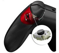 eXtremeRate Flexor Clicky Grip Trigger Stop Kit per Xbox Series X/S Controller,Cover Gomma Impugnatura Ergonomica Trigger Stopper per Xbox Series X/S Joystick-Rosso Scarlatto