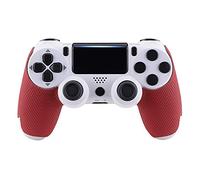 eXtremeRate Grip Adesivo per ps4 PRO Slim Controller Impugnatura Maniglia Skin Antiscivolo per ps4 Joystick(Rosso)