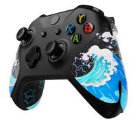 eXtremeRate Grip Adesivo per Xbox One S X Controller Impugnature Maniglia Skin Antiscivolo per Xbox One Joystick-Onde Scintillanti