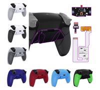 eXtremeRate Kit di rimozione programmabile RISE4 V3 per controller PS5 BDM-030/040/050, scheda di aggiornamento, guscio posteriore e pulsanti ridimensionati