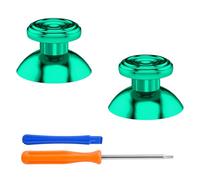 eXtremeRate Levette Analogiche in Metallo per Xbox Series X S Joystick,Analogici Thumbstick in Alluminio per Xbox One S X Standard Elite Controller-Verde