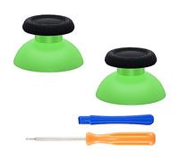 eXtremeRate Levette Analogiche Thumbstick per ps5 Controller,Analogici Ricambio per ps4 Joystick per ps4 PRO Slim Controller-Verde&Nero