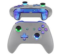 eXtremeRate Multicolori Tasti Luminosi DTFS LED Kit per Xbox One S X Controller Joystick Model 1708 D-pad Levette Analogiche Bumper Trigger Pulsante ABXY(NON Include Controller)-Camaleonte Viola Blu