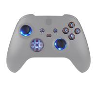 eXtremeRate Multicolori Tasti Luminosi Ricambio per Xbox Series X S Controller,Dpad Analogici Pulsanti DTF V2 LED Kit per Xbox Series X S Joystick Model 1914(Senza Controller)-Venatura del Legno