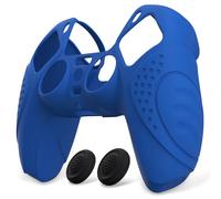 eXtremeRate PlayVital Cover Custodia per ps5 Joystick Controller Skin Silicone Antiscivolo Protettiva con Gommini Copri Levette Analogiche-Guardian Edizione,Azzurro