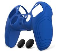 eXtremeRate PlayVital Cover Skin per ps5 Controller-Azzurro | Custodia Protettiva in Silicone, Grip Antiscivolo, 2 Gommini Copri Levette Analogiche per ps5 Joystick, Design Samurai