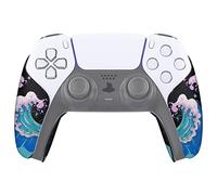 eXtremeRate PlayVital Grip Adesivo per ps5 Controller Joystick, Skin Gomma Antiscivolo per Impugnature Maniglia-Onde Scintillanti