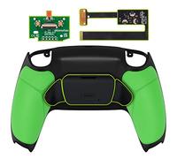 eXtremeRate Rise 2.0 Remap Kit Programmabile per ps5 Controller Joystick,Palette Tasti Posteriori Back Button Cover Grip Gommato,2 Pulsanti Aggiuntivi per ps5 Joypad BDM-010/020,Verde