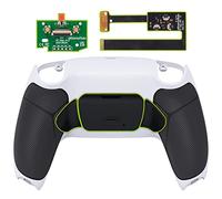 eXtremeRate Rise 2.0 Remap Kit Programmabile per ps5 Controller Joystick,Palette Tasti Posteriori Back Button Cover Grip Gommato,2 Pulsanti Aggiuntivi per ps5 Joypad BDM-010/020,Nero Nero