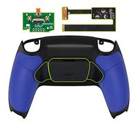 eXtremeRate Rise 2.0 Remap Kit Programmabile per ps5 Controller Joystick,Palette Tasti Posteriori Back Button Cover Grip Gommato,2 Pulsanti Aggiuntivi per ps5 Joypad BDM-010/020,Blu