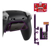 eXtremeRate RISE Plus MAX RMB Tasti Aggiuntivi per ps5 Controller BDM-030/040/050,Palette Posteriori Metallo Clicky Trigger Stop Remap Kit per ps5 Joystick-Senza Controller-Nero
