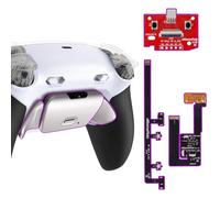eXtremeRate RISE Plus MAX RMB Tasti Aggiuntivi per ps5 Controller BDM-030/040/050,Palette Posteriori Metallo Clicky Trigger Stop Remap Kit per ps5 Joystick-Senza Controller-Bianco Nero